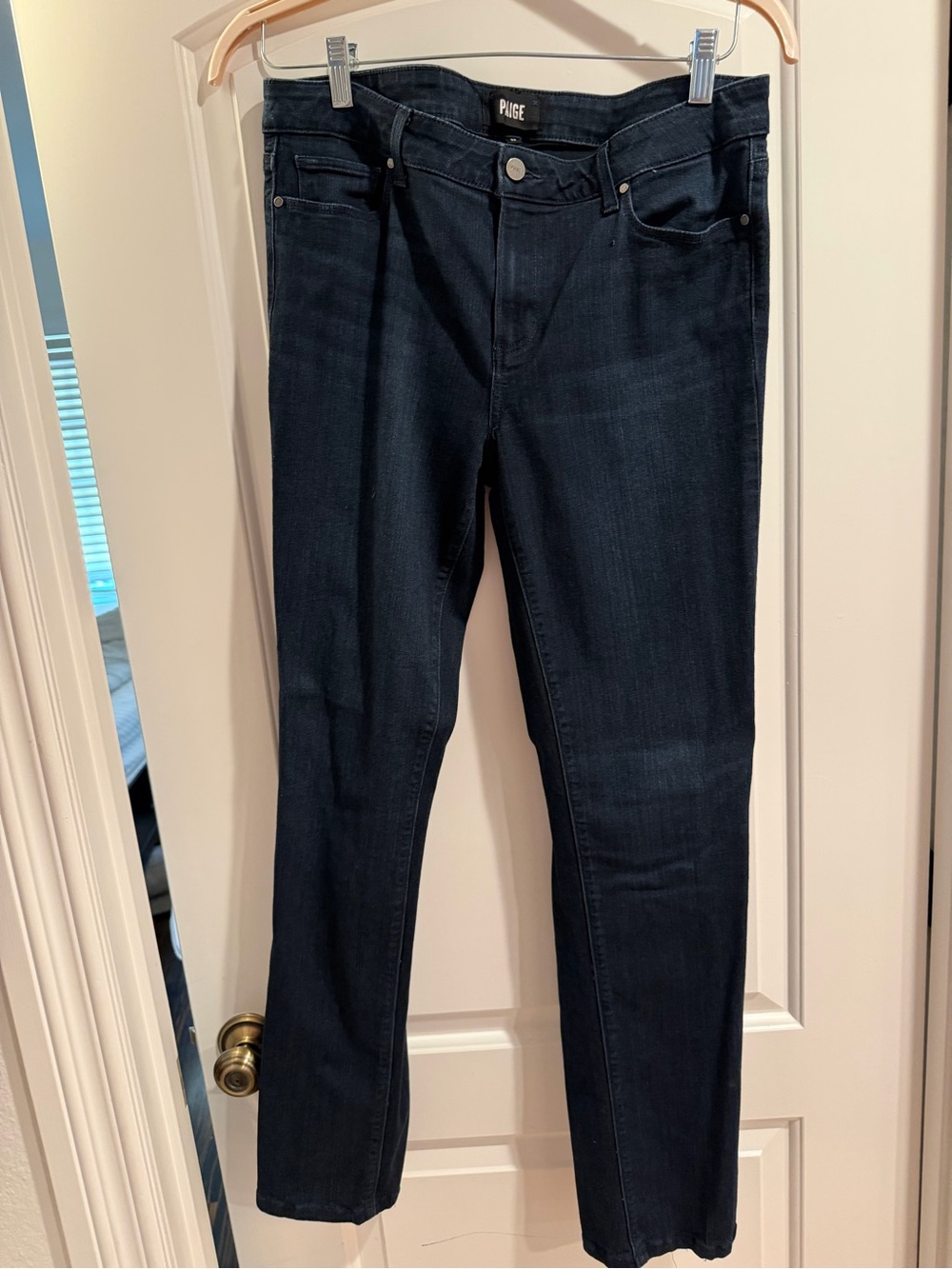 PAIGE Indigo Slim Straight Jeans